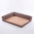 Brown Soft Plush Cushion Sofa Pet Bed